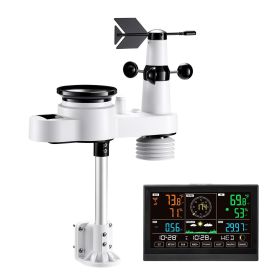 5-in-1 Wireless Weather Station 7.5 in Display Indoor Outdoor Thermometer Sensor 5-in-1 Wireless Weather Station 7.5 in Display Indoor Outdoor Thermometer Sensor